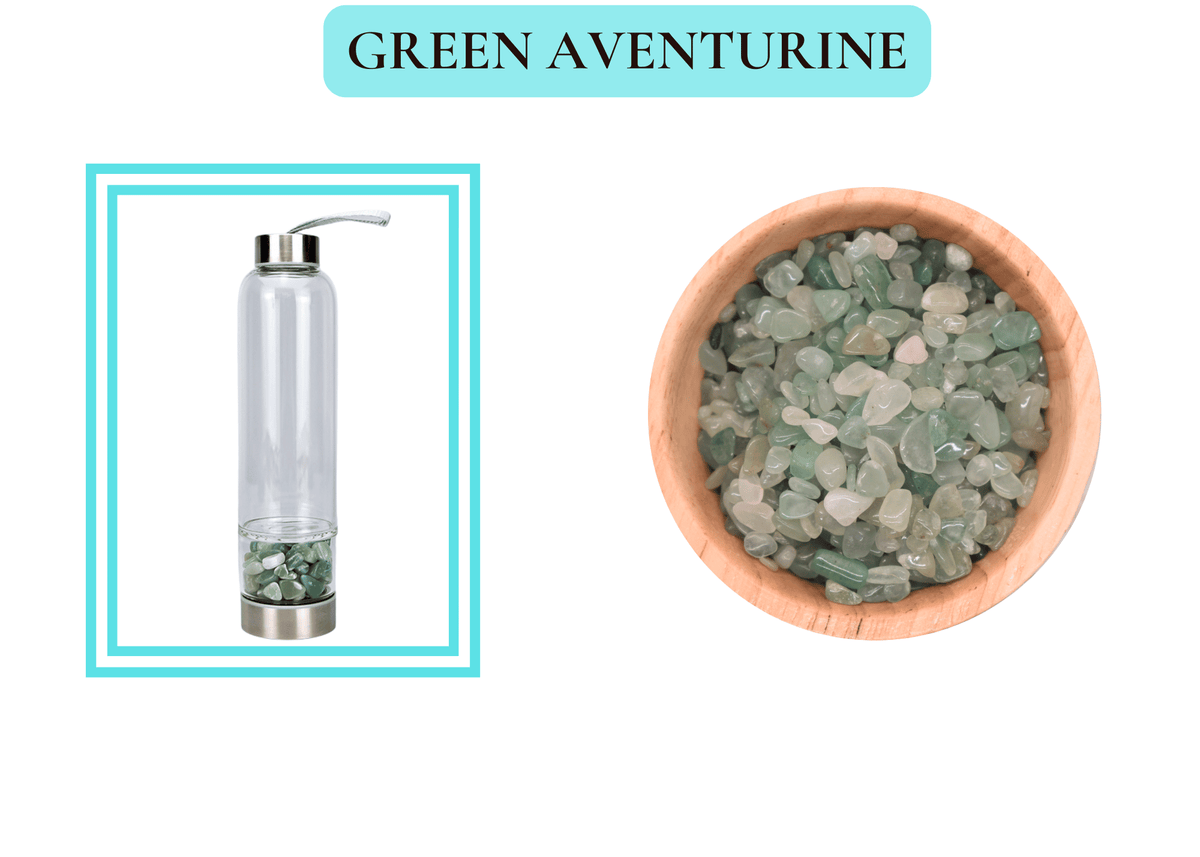 Crystal-Infused Glass Water Bottle – Hydration with purpose. Support for your day.