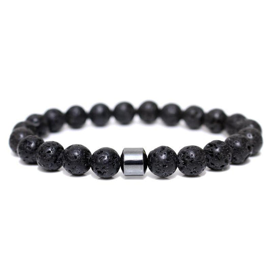 Bracelet - Hematite Charm Natural Stone Bracelets For Him