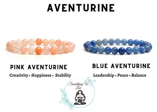 Blue and Pink Aventurine Bracelets | Something U Luv