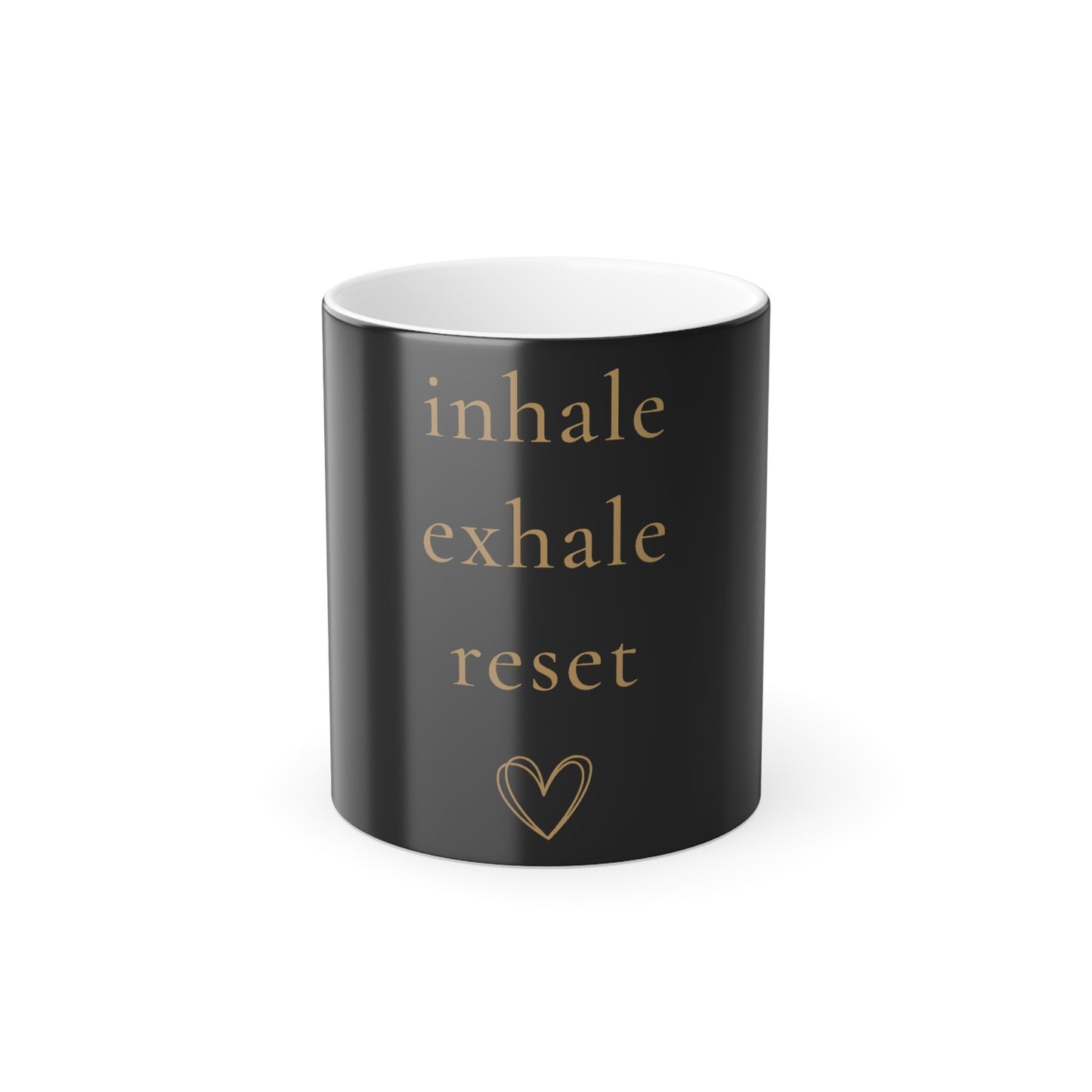"inhale exhale reset" Color-Changing Mug 11oz