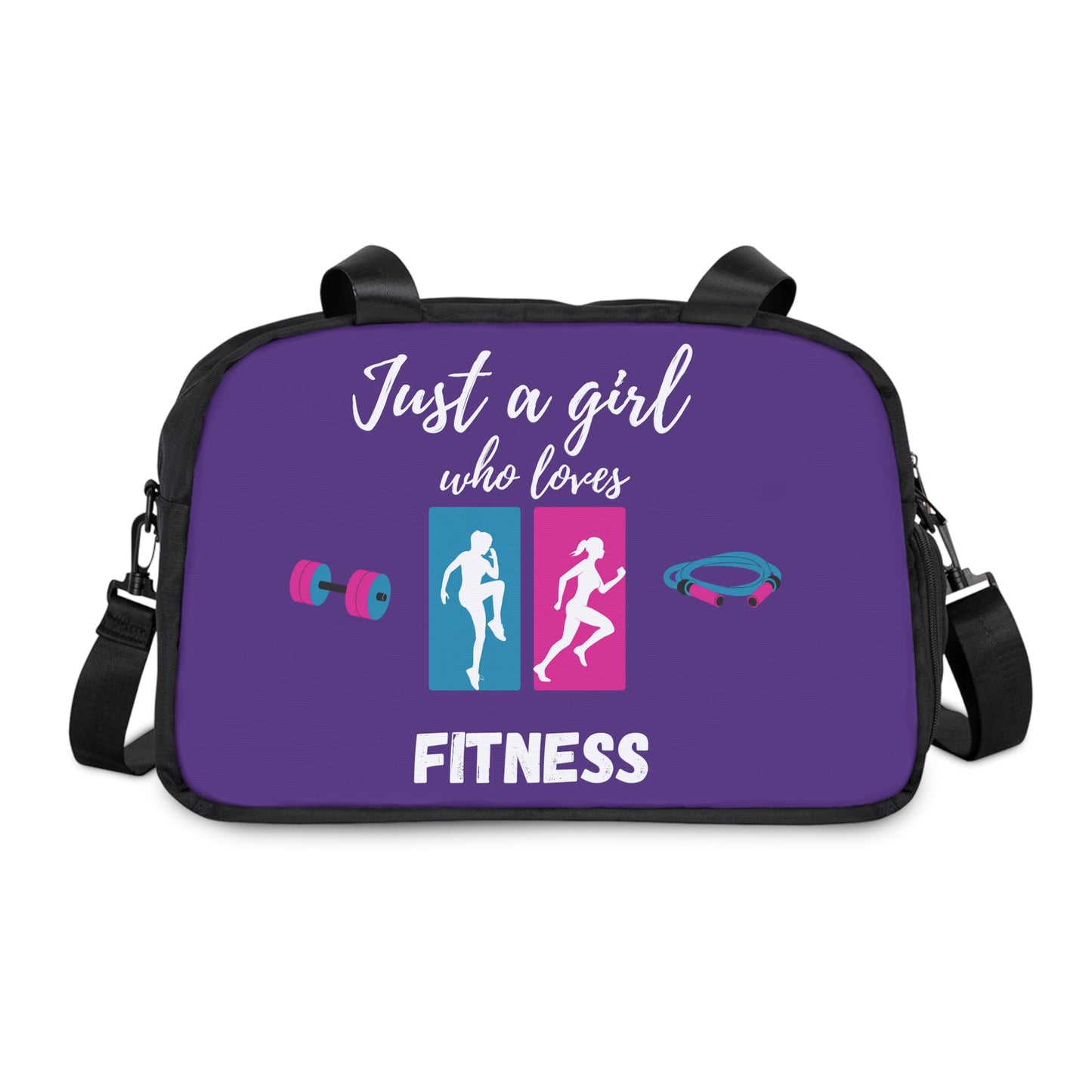 Bolsa Purple Fitness para gimnasio, para pasar la noche, para viajes, para acampar, para gimnasia, para atletismo y para pañales. 