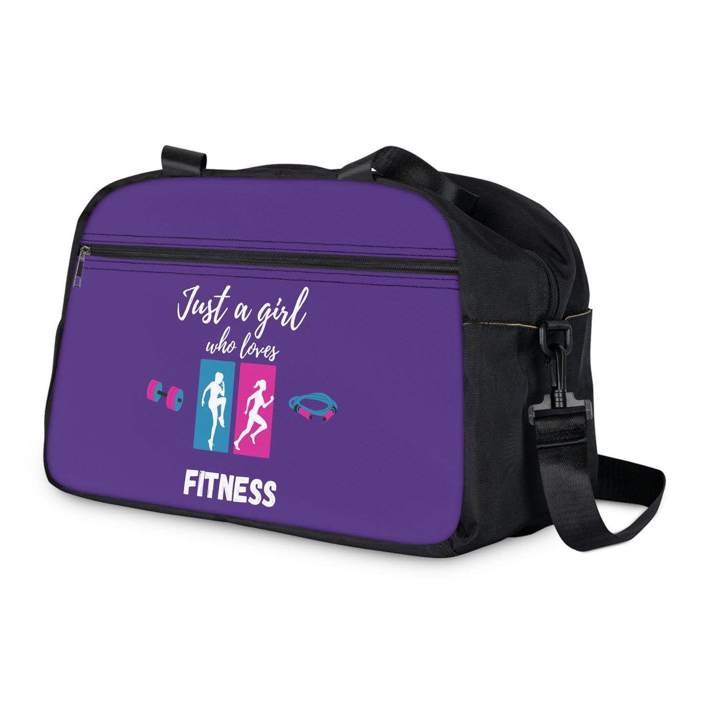 Bolsa Purple Fitness para gimnasio, para pasar la noche, para viajes, para acampar, para gimnasia, para atletismo y para pañales. 