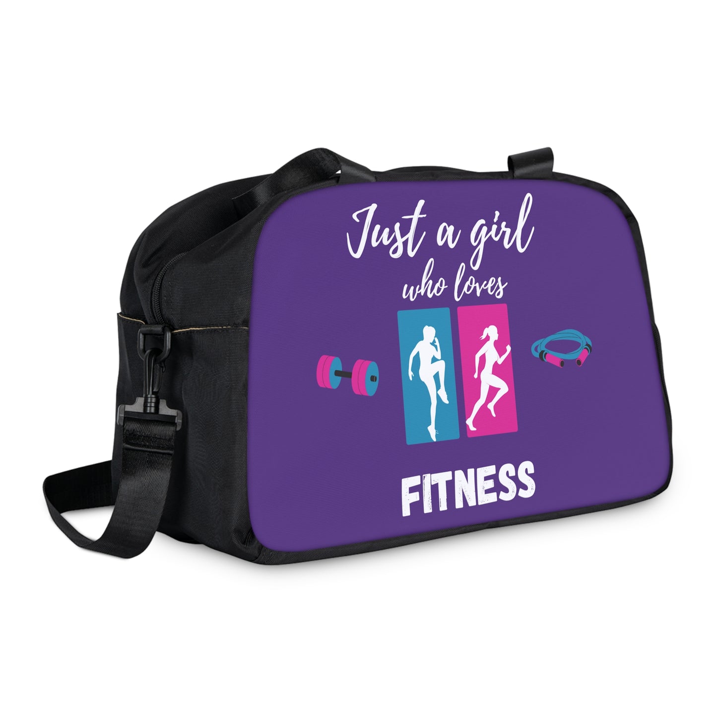 Bolsa Purple Fitness para gimnasio, para pasar la noche, para viajes, para acampar, para gimnasia, para atletismo y para pañales. 