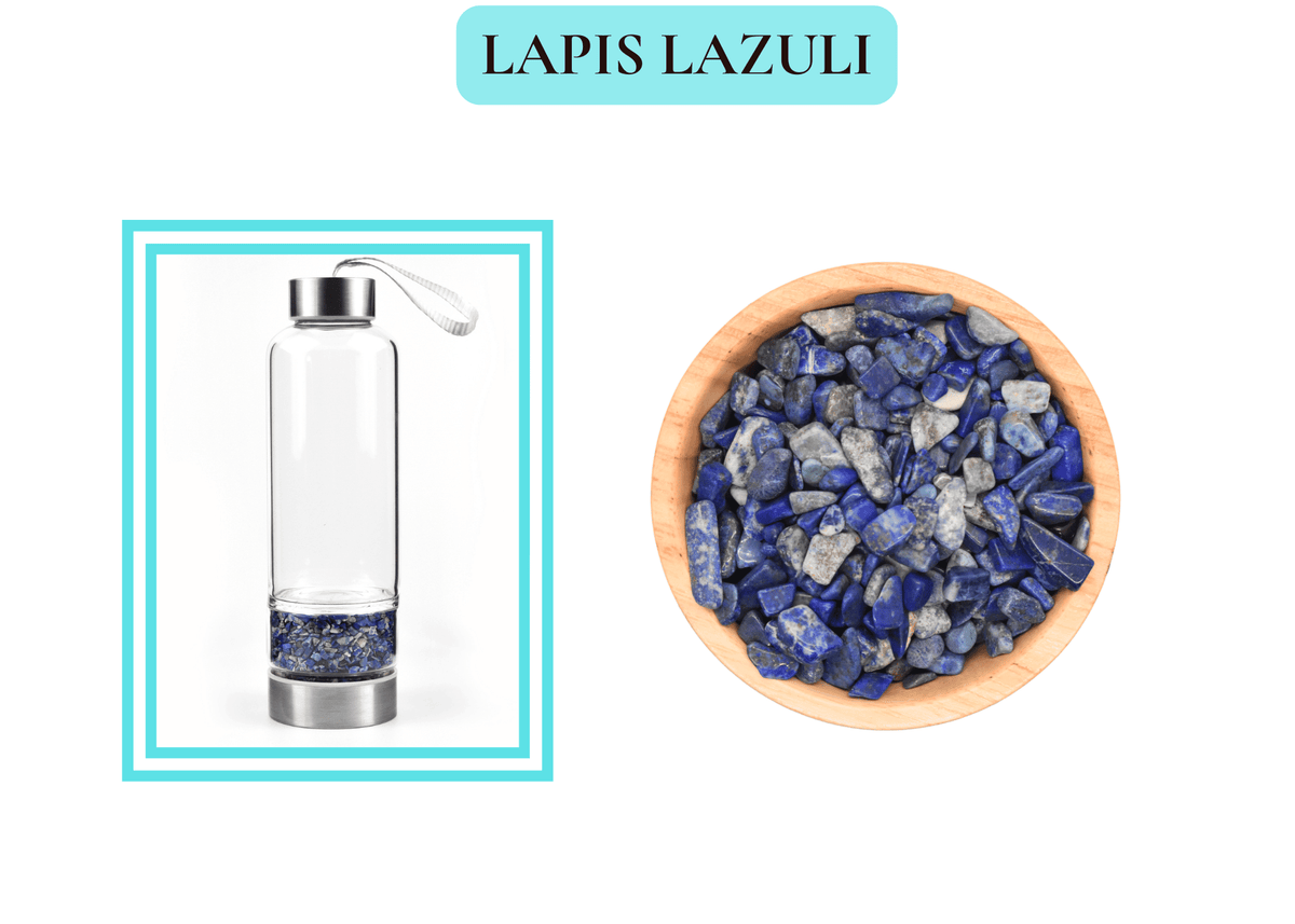 Crystal-Infused Glass Water Bottle – Hydration with purpose. Support for your day.