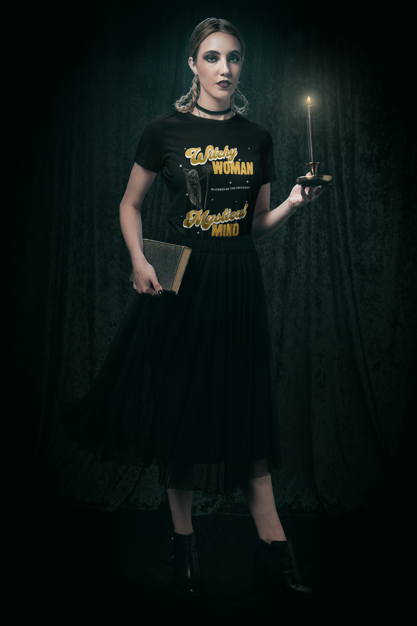 Camiseta mágica de bruja para mujer