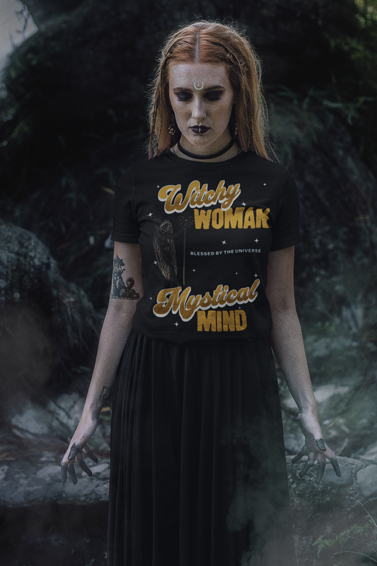 Camiseta mágica de bruja para mujer