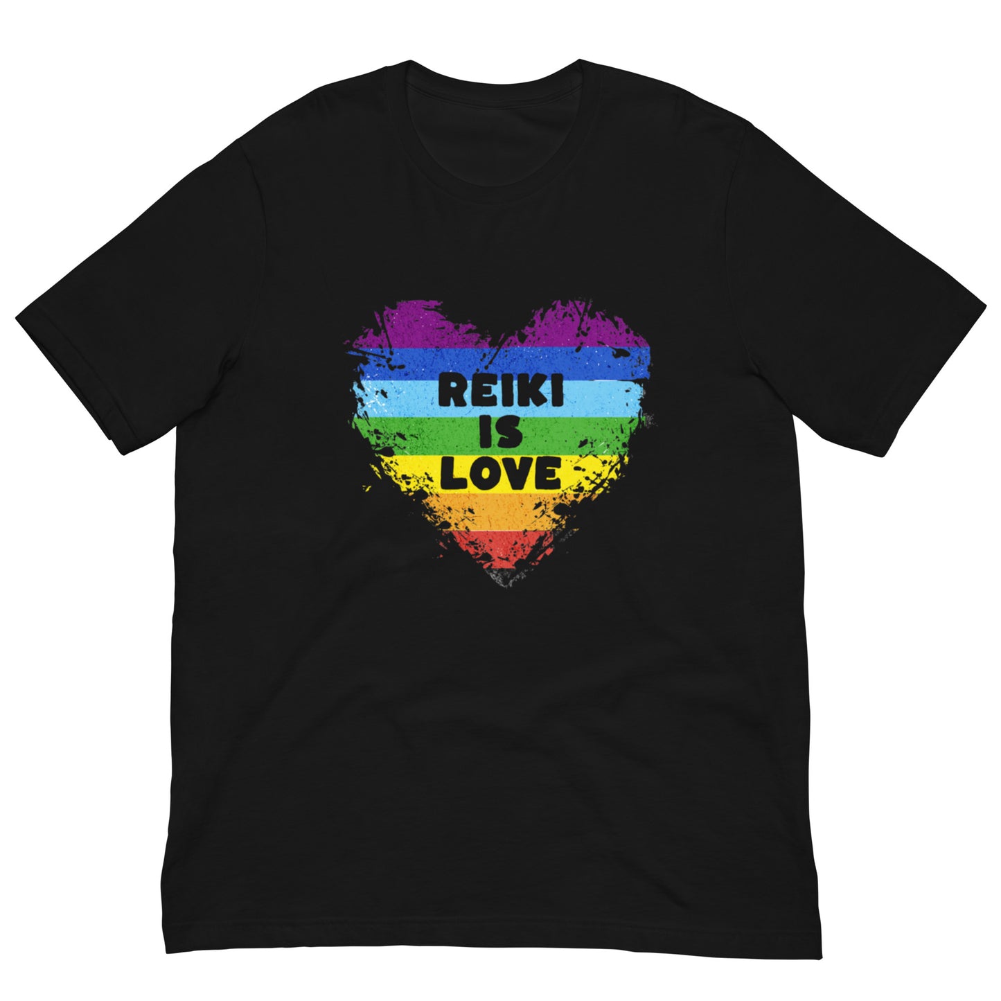 Camiseta oscura unisex Reiki es amor