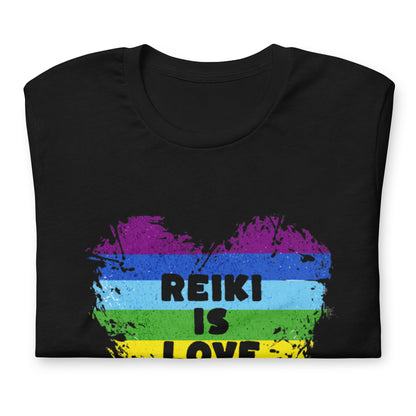 Camiseta oscura unisex Reiki es amor
