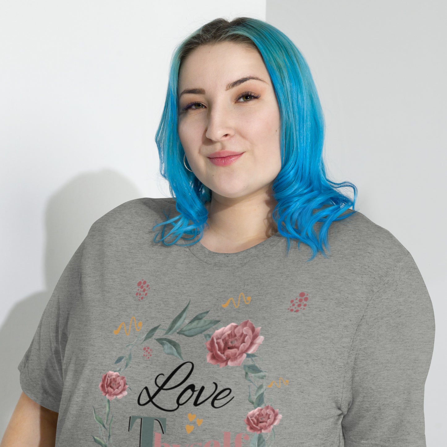 Short Sleeve Love Thyself Fitted  T-shirt