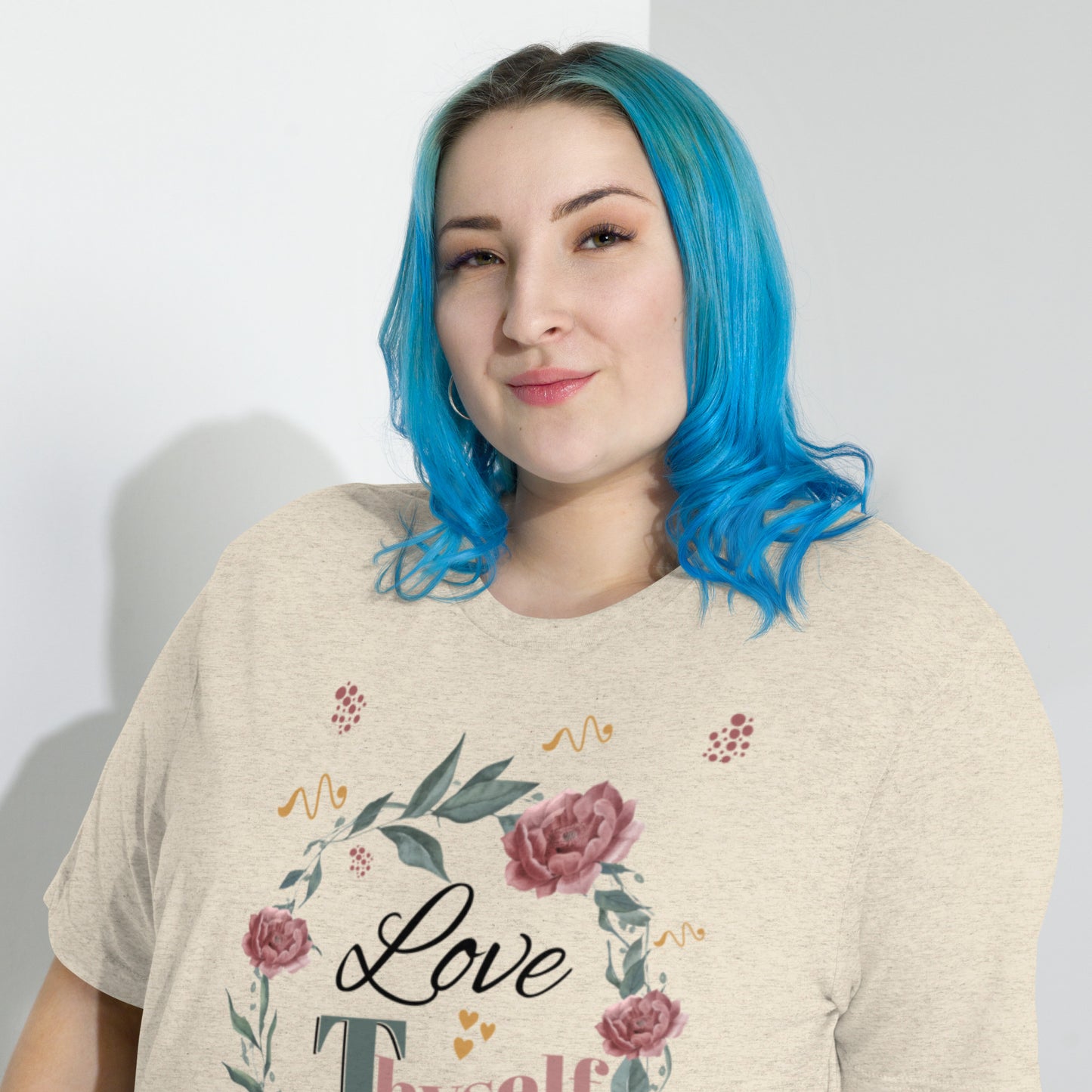 Short Sleeve Love Thyself Fitted  T-shirt