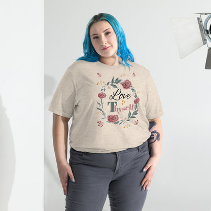 Short Sleeve Love Thyself Fitted  T-shirt