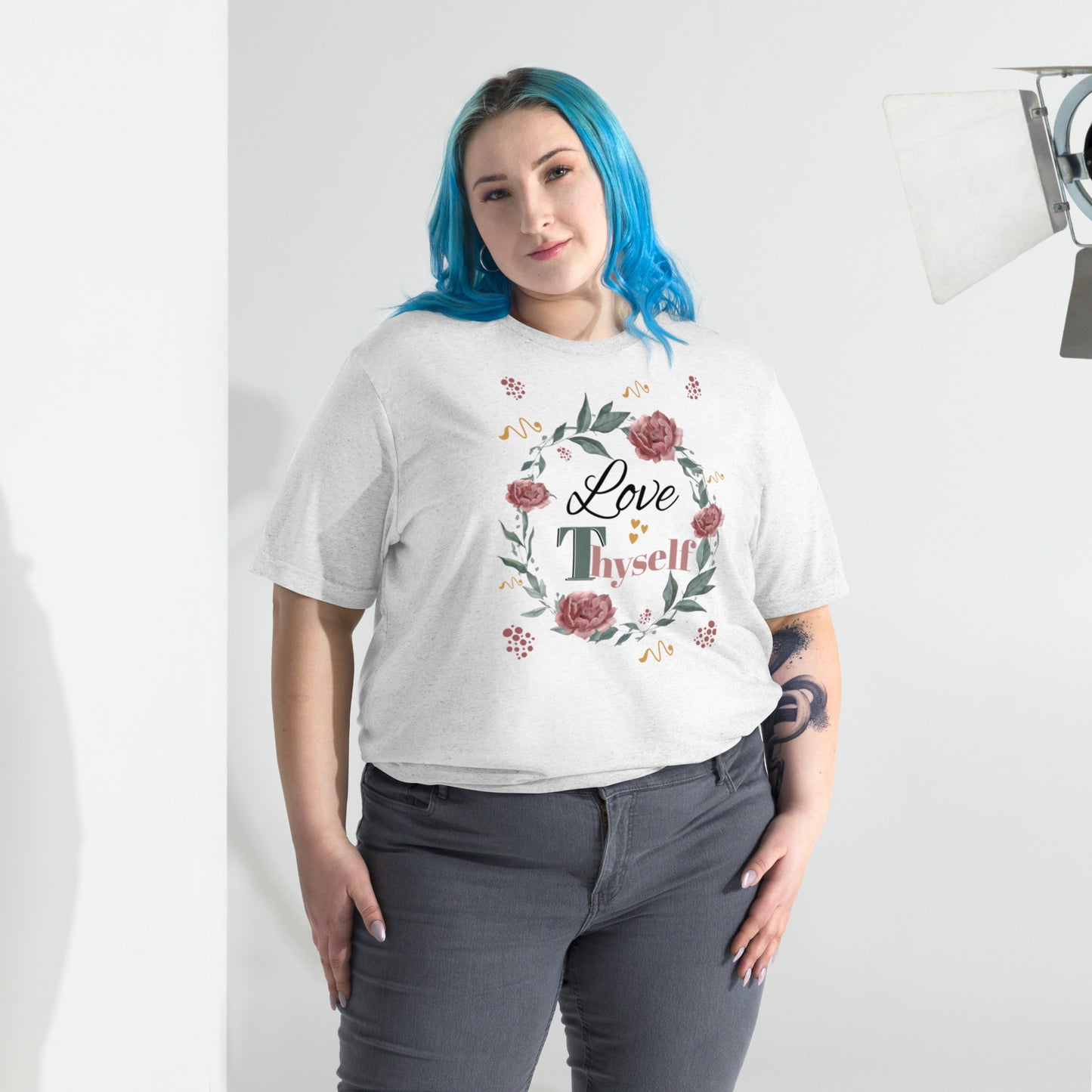 Short Sleeve Love Thyself Fitted  T-shirt