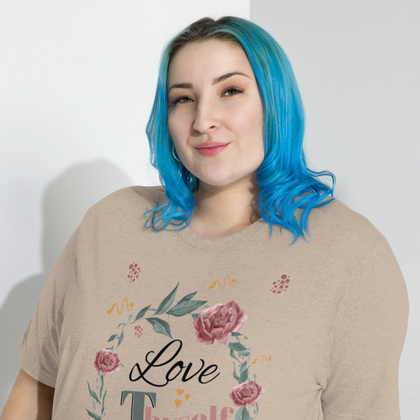 Short Sleeve Love Thyself Fitted  T-shirt