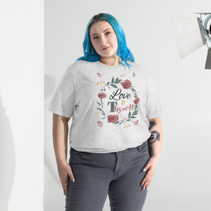 Short Sleeve Love Thyself Fitted  T-shirt