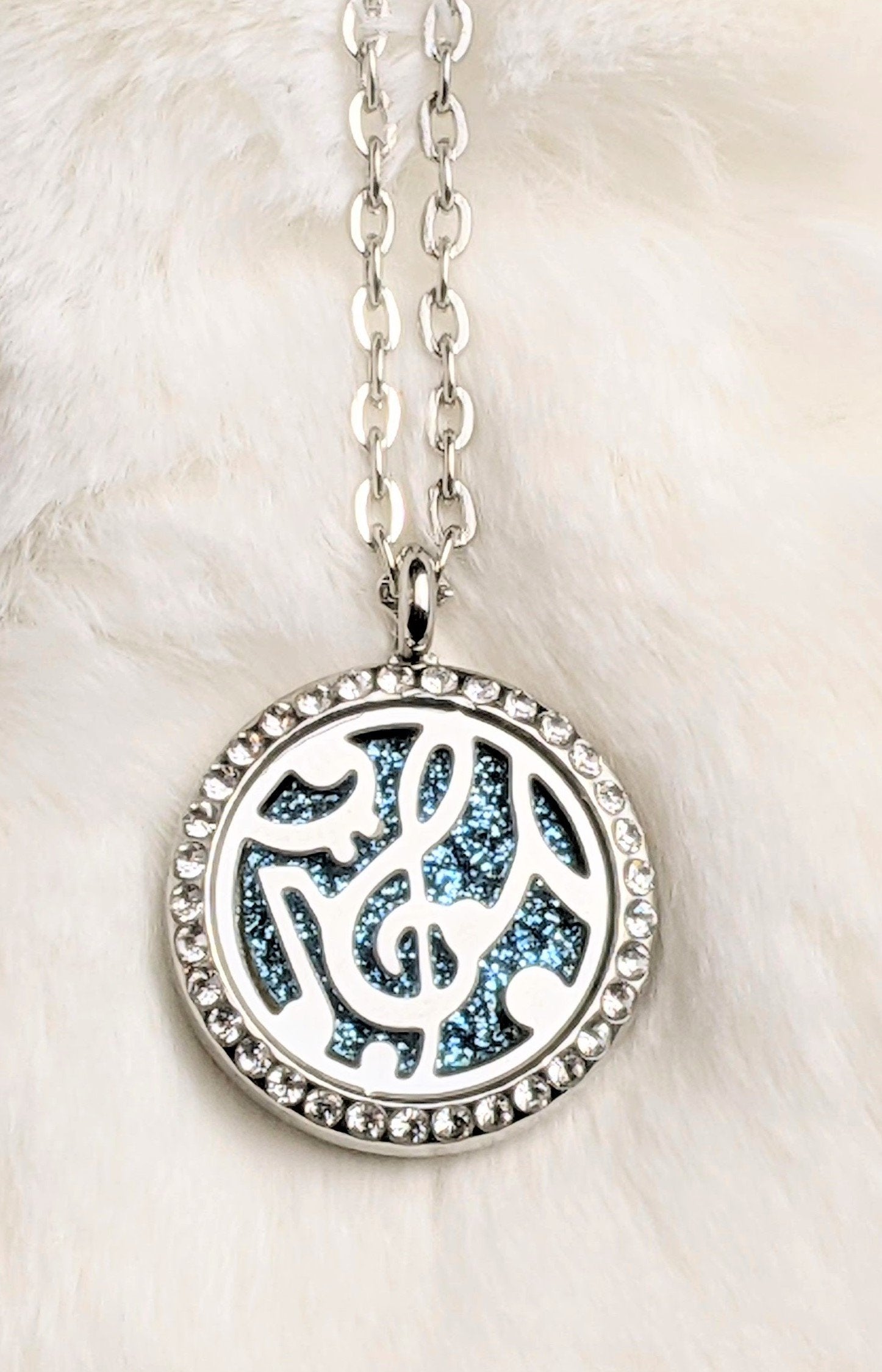 Mood Boosting, Calming Aromatherapy Diffuser Sparkling Necklace | Something U Luv