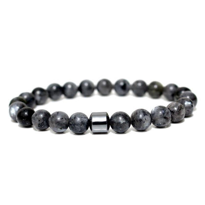 Bracelet - Hematite Charm Natural Stone Bracelets For Him