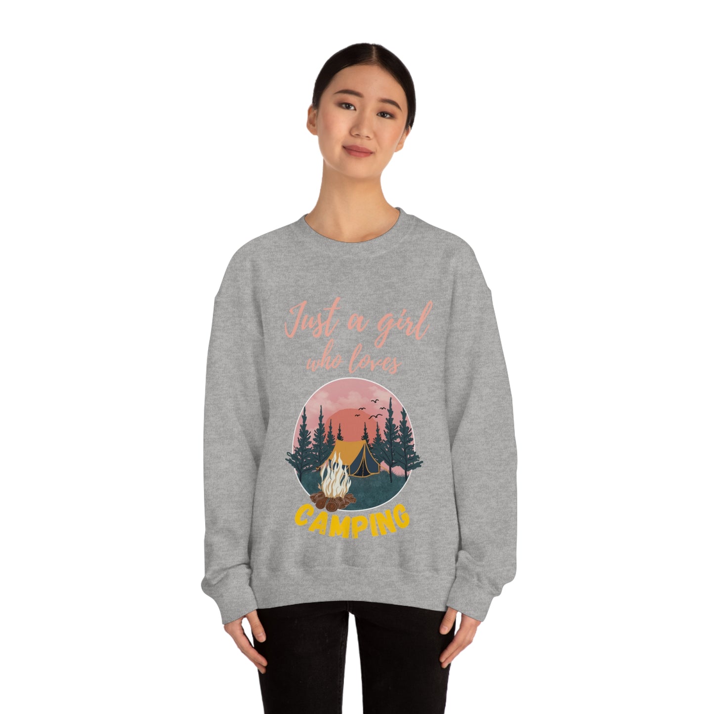 Girl Who Camps Crewneck Sweatshirt