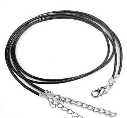 Necklace - Brown/ Black Leather Cord Necklace For Pendants