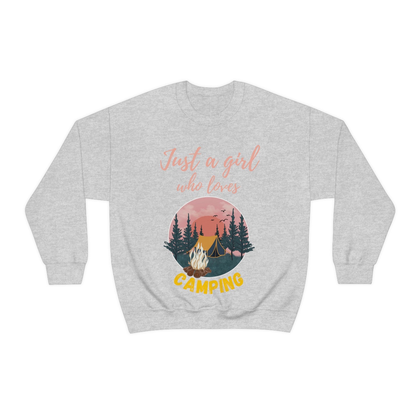 Girl Who Camps Crewneck Sweatshirt