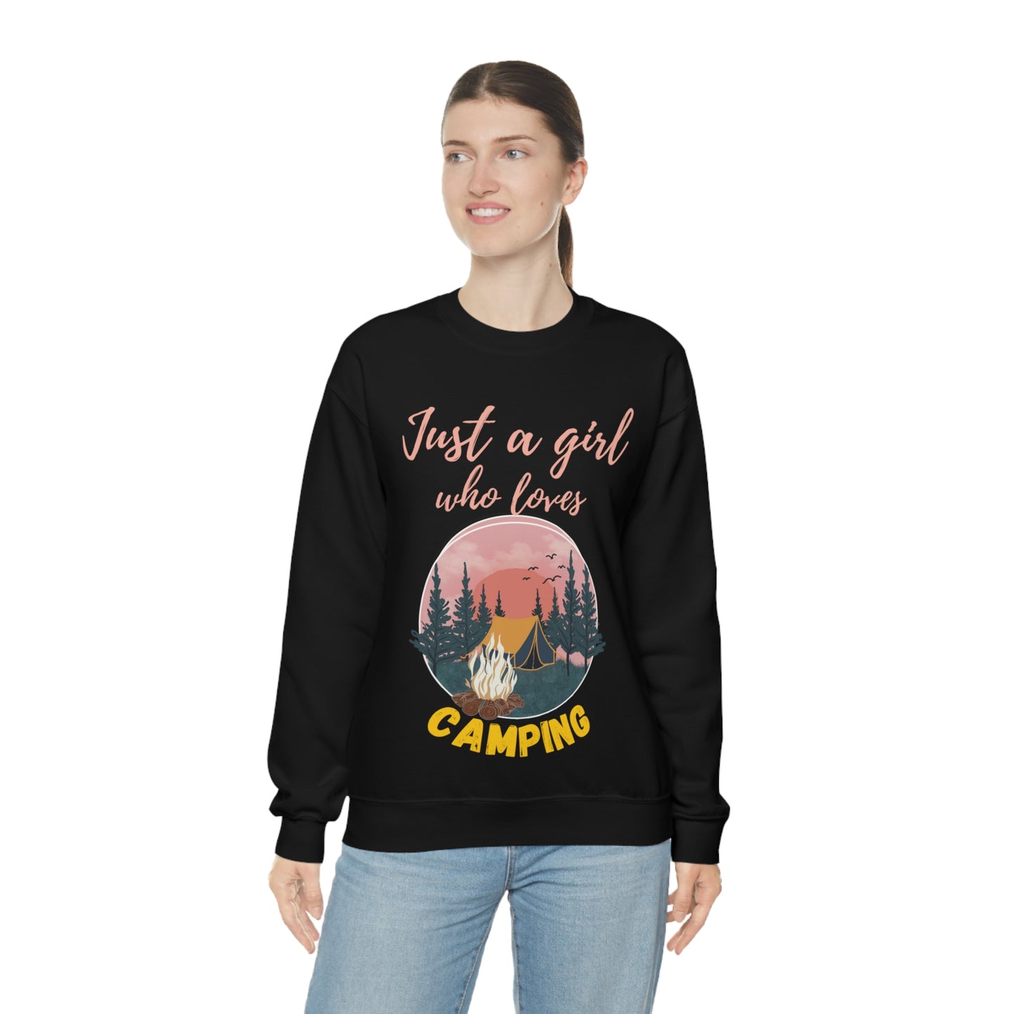 Girl Who Camps Crewneck Sweatshirt