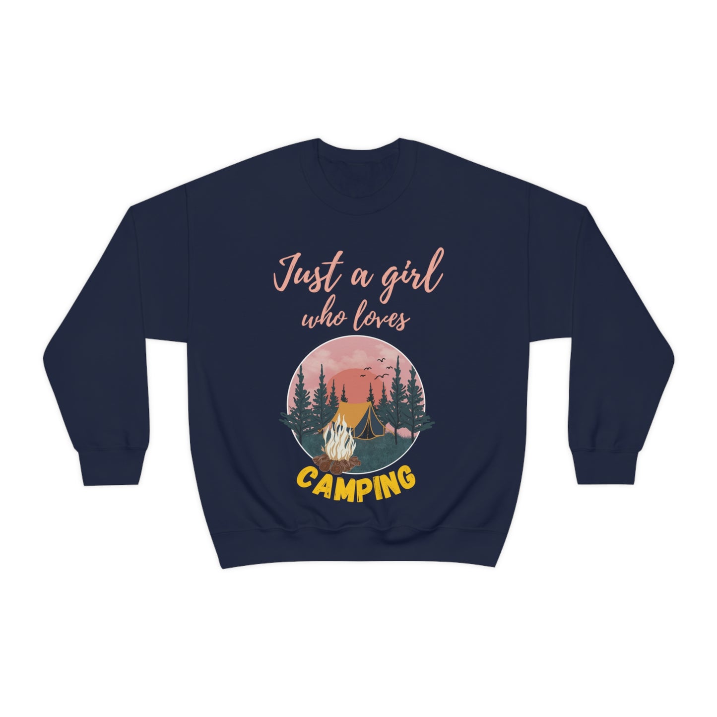Girl Who Camps Crewneck Sweatshirt