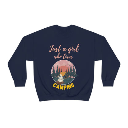 Girl Who Camps Crewneck Sweatshirt
