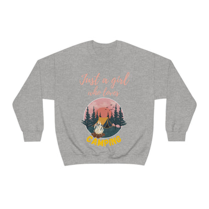 Girl Who Camps Crewneck Sweatshirt