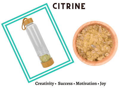 Water Bottle - Healing Energy Crystal Infusing Water/ Beverage Bottle