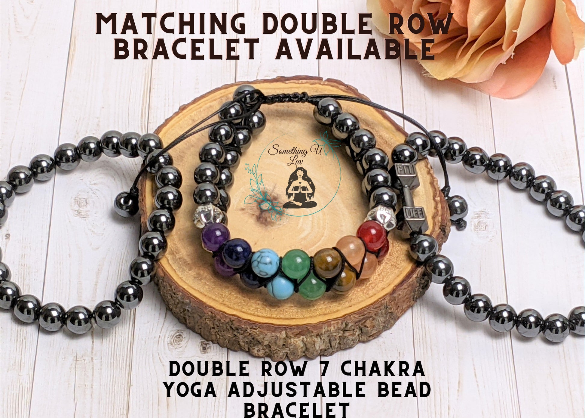 Positive Vibes Grounding, Protection & Concentration Hematite Bracelet For Him - Something U Luv