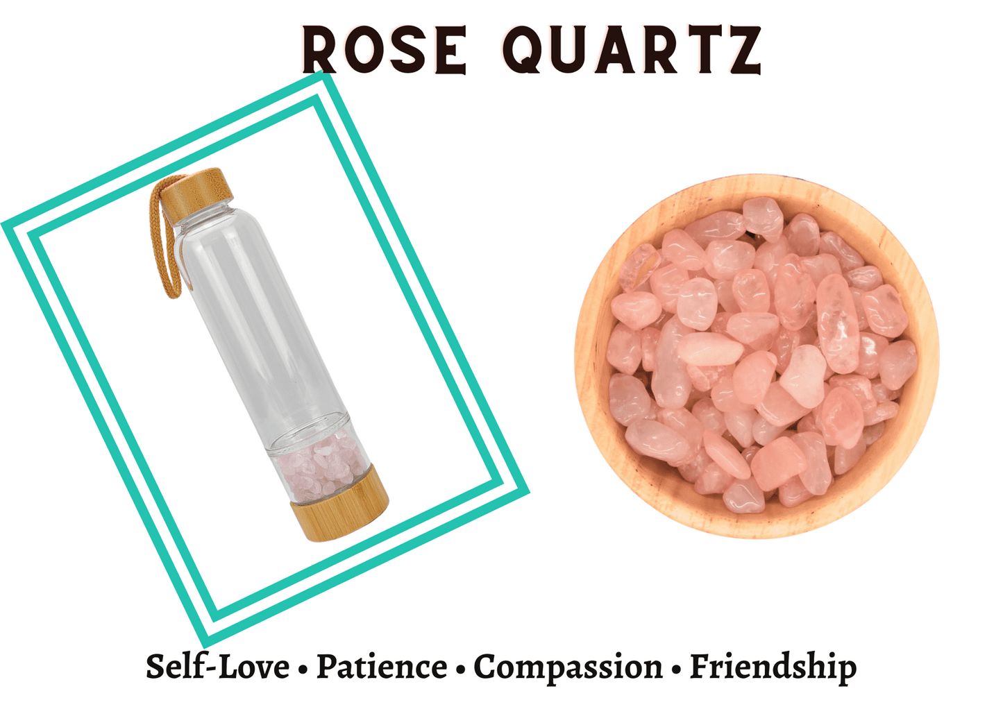 Water Bottle - Healing Energy Crystal Infusing Water/ Beverage Bottle