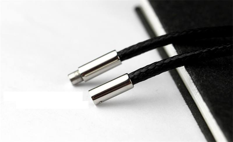 Necklace - Brown/ Black Leather Cord Necklace For Pendants