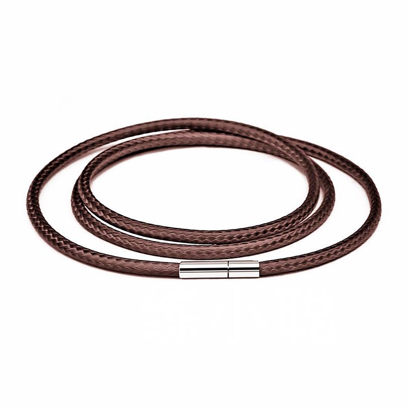 Necklace - Brown/ Black Leather Cord Necklace For Pendants