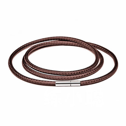 Necklace - Brown/ Black Leather Cord Necklace For Pendants