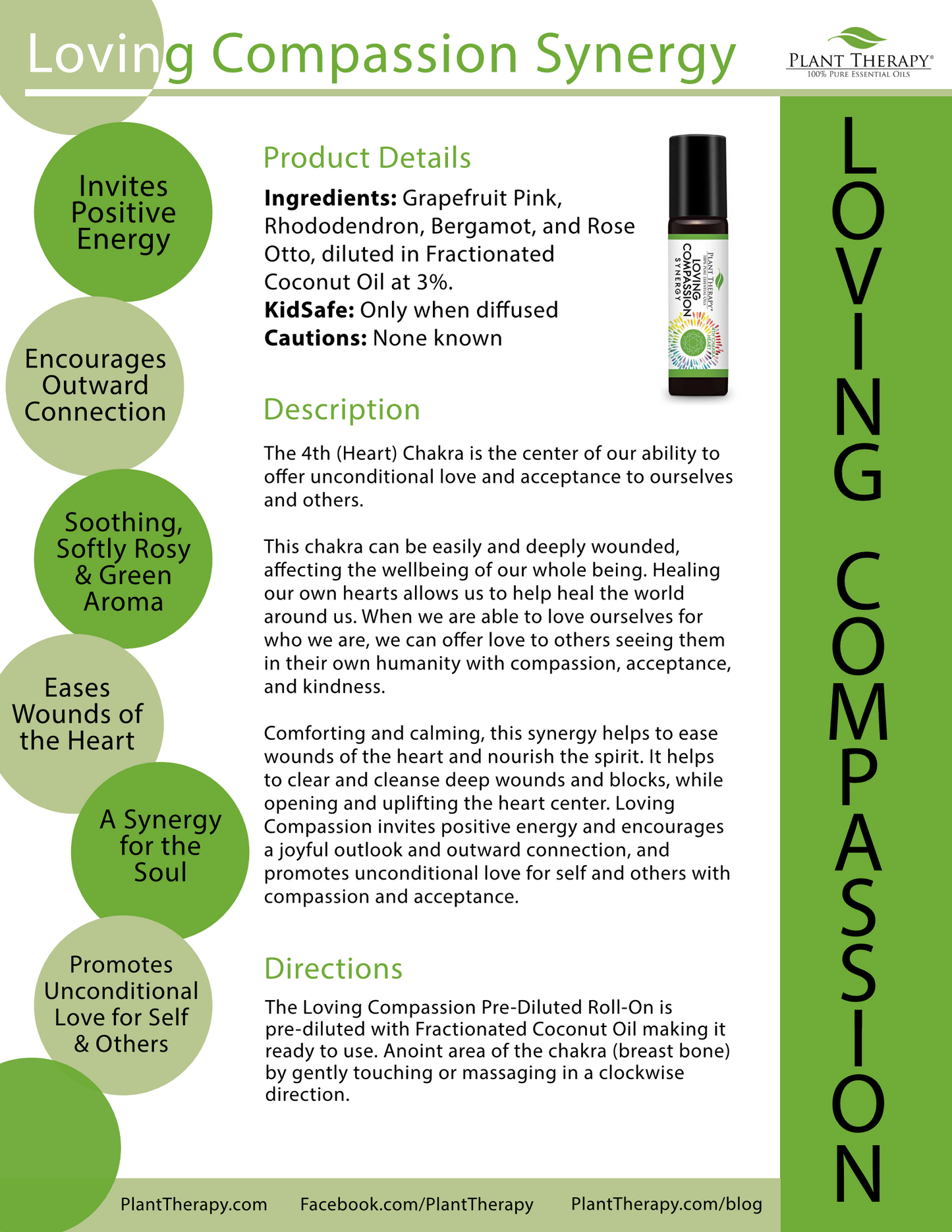 Heart chakra Balancing Essential Oil rollon