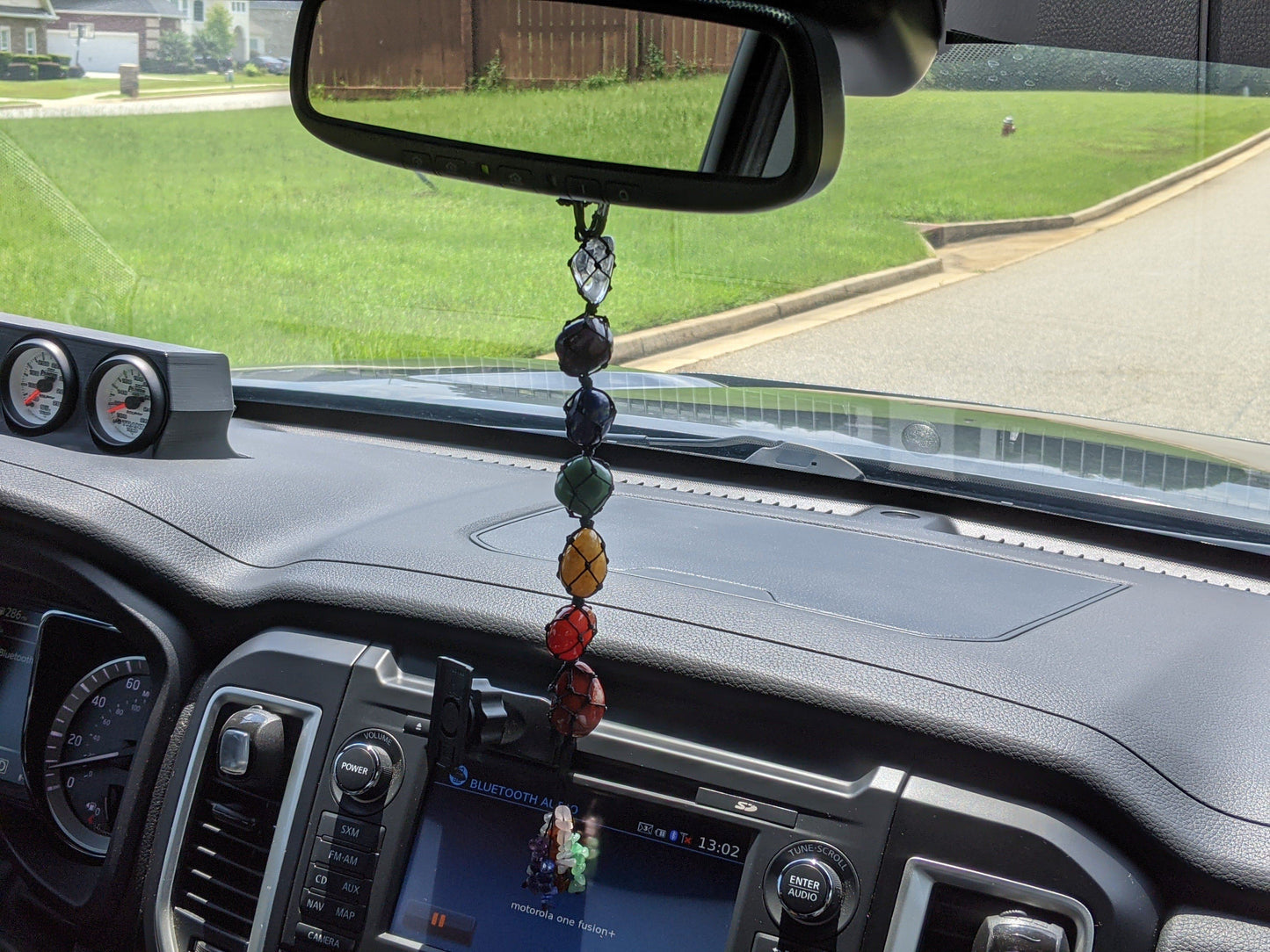 Hanger - Natural Polished 7 Chakra Healing Stones Pendant