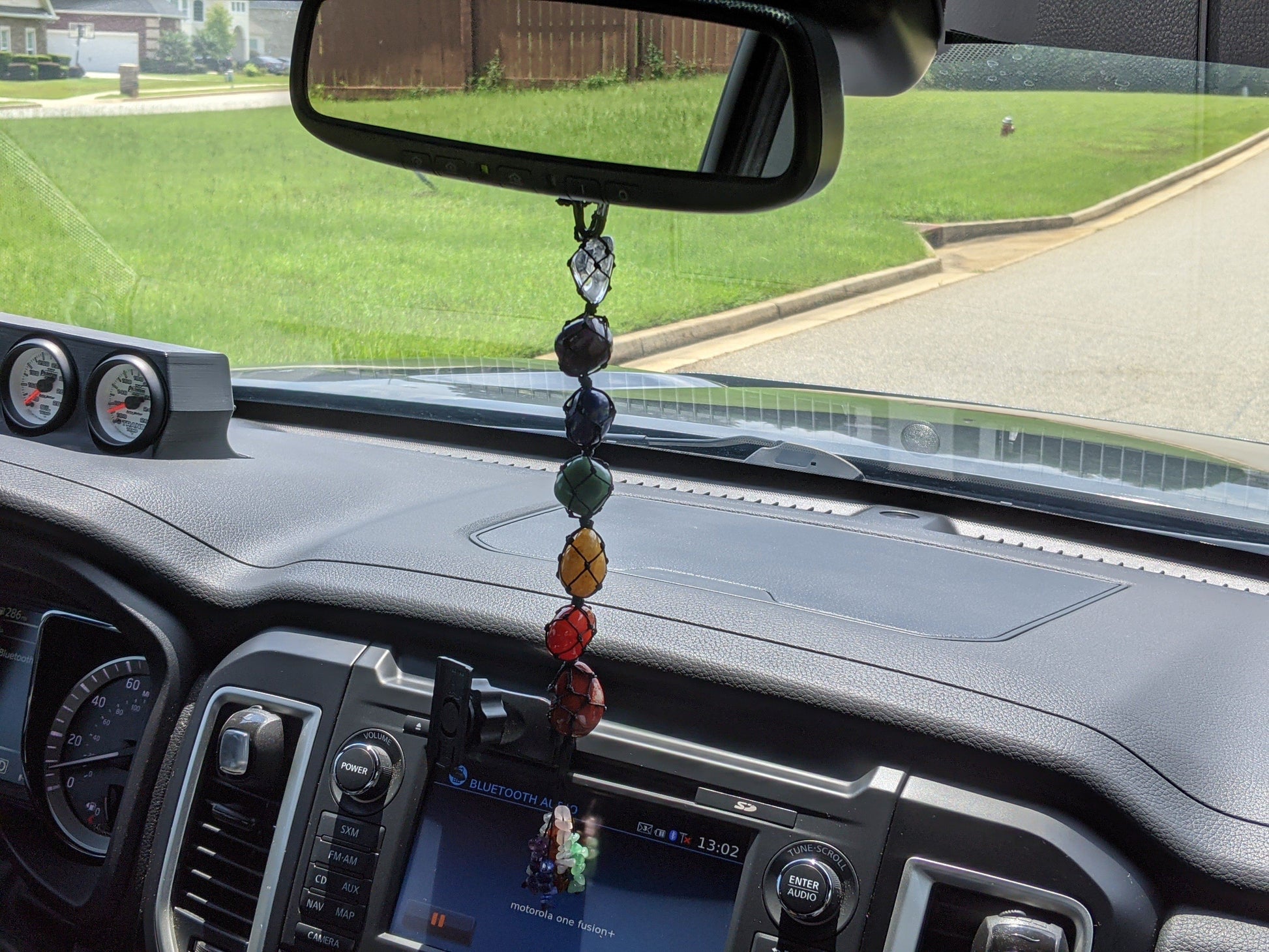 Hanger - Natural Polished 7 Chakra Healing Stones Pendant