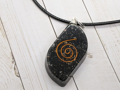 Necklace - Black Tourmaline, Amethyst, Moonstone, Tiger's Eye Orgone Necklace