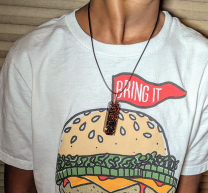 Necklace - Brown/ Black Leather Cord Necklace For Pendants