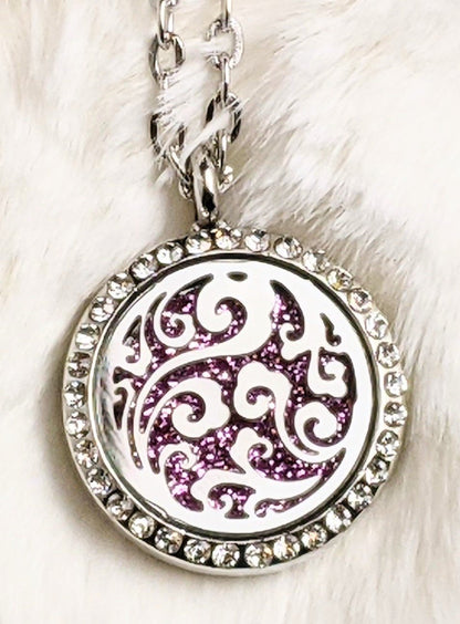 Mood Boosting, Calming Aromatherapy Diffuser Sparkling Necklace | Something U Luv
