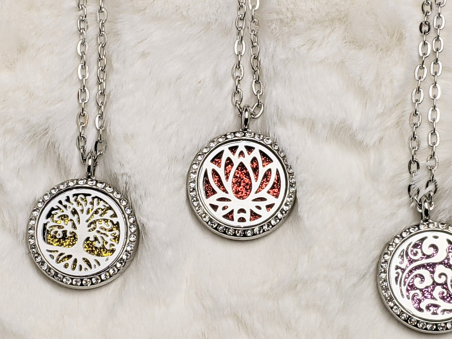 Mood Boosting, Calming Aromatherapy Diffuser Sparkling Necklace | Something U Luv