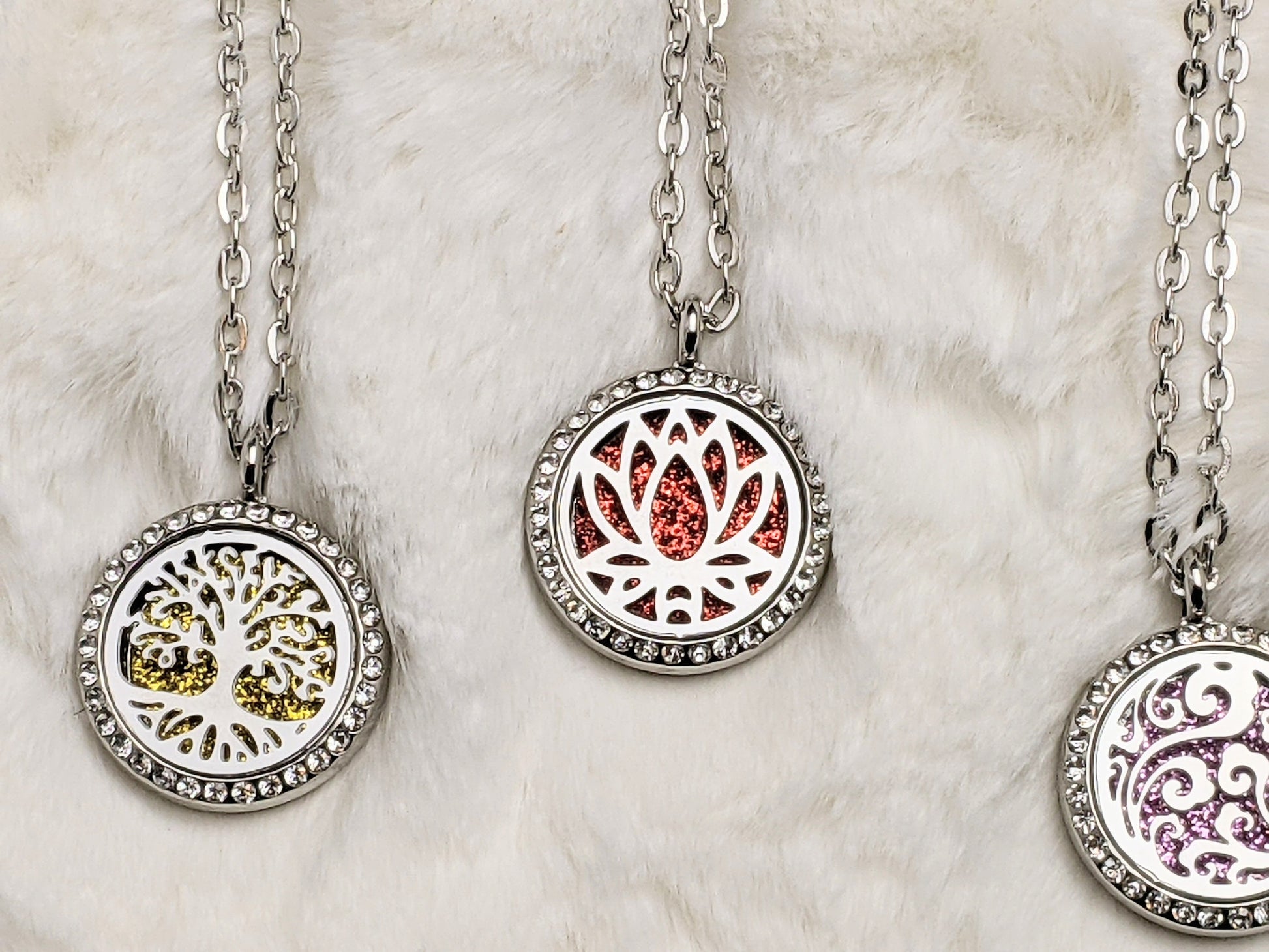 Mood Boosting, Calming Aromatherapy Diffuser Sparkling Necklace | Something U Luv