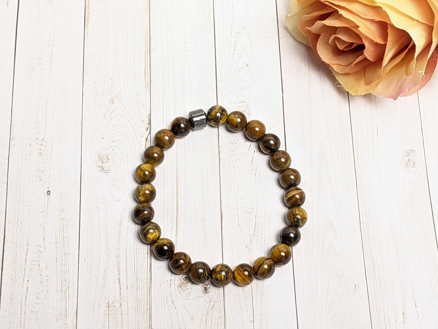Bracelet - Hematite Charm Natural Stone Bracelets For Him