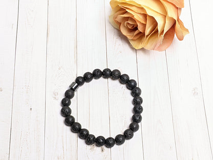 Bracelet - Hematite Charm Natural Stone Bracelets For Him