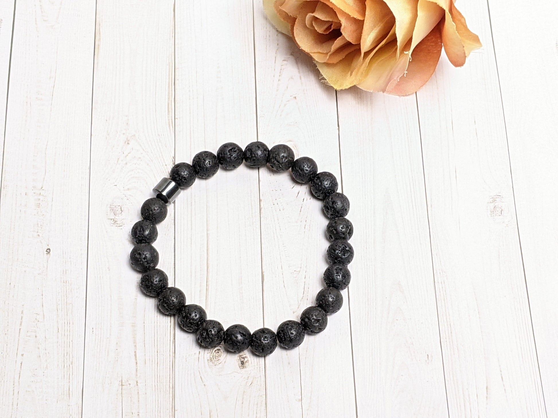 Bracelet - Hematite Charm Natural Stone Bracelets For Him