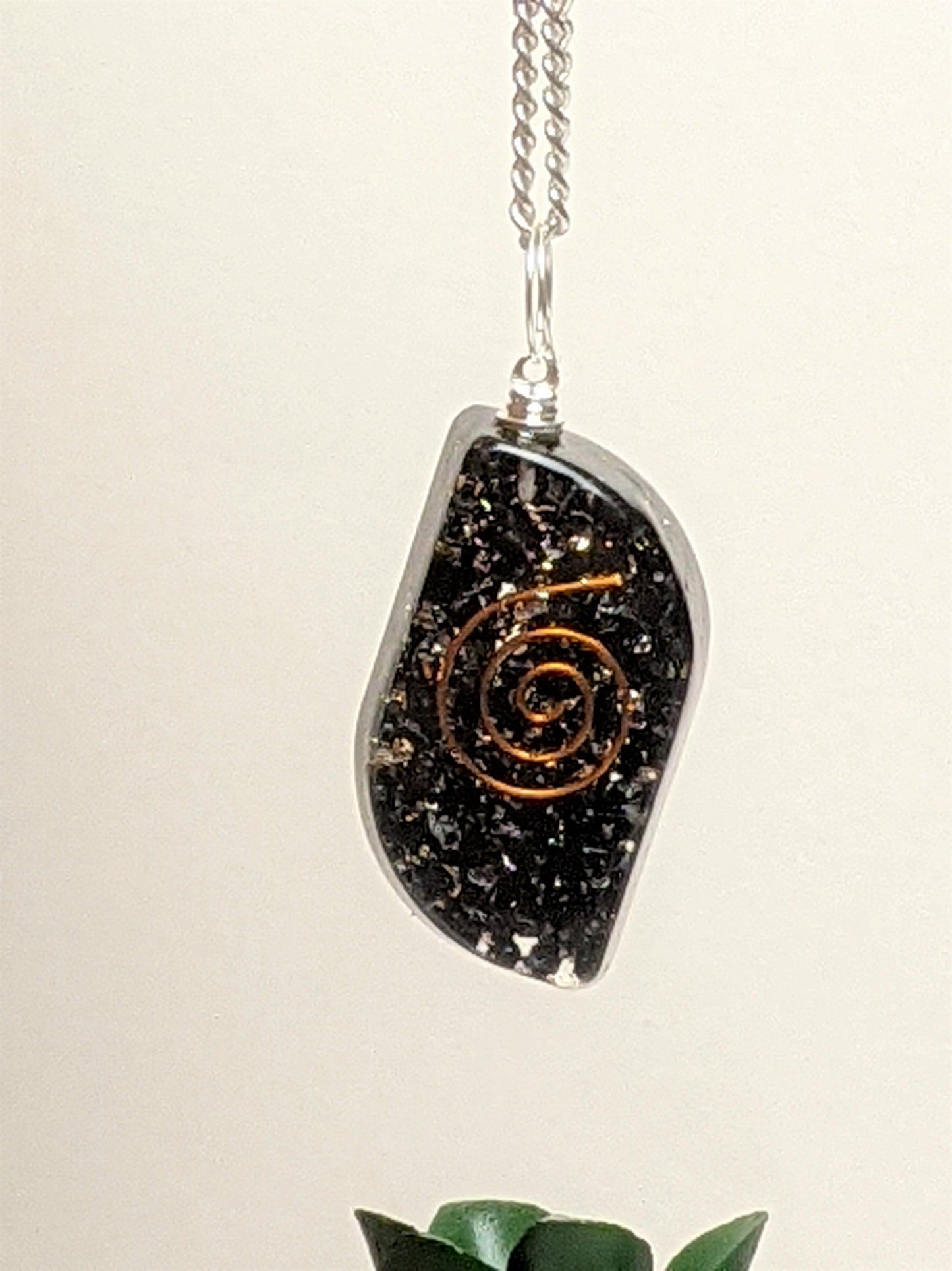 Necklace - Black Tourmaline, Amethyst, Moonstone, Tiger's Eye Orgone Necklace