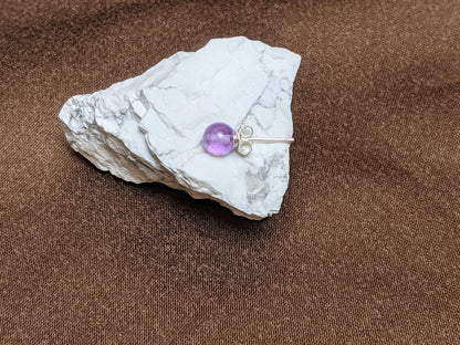 Earrings - Natural Stone Stud Earrings With 925 Sterling Silver Backing