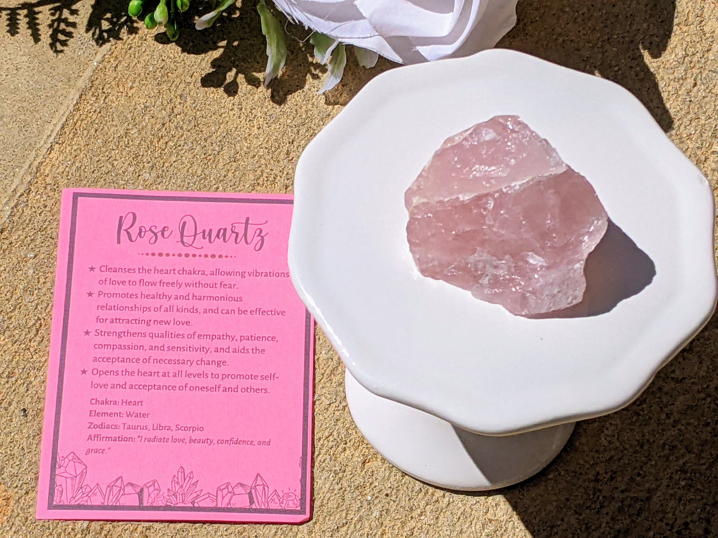 Rose Quartz Bead Bracelet –  Self-love & Compassion