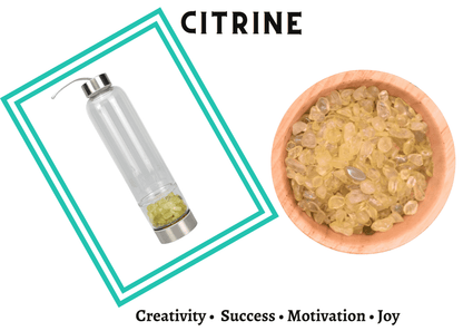 Water Bottle - Healing Energy Crystal Infusing Water/ Beverage Bottle