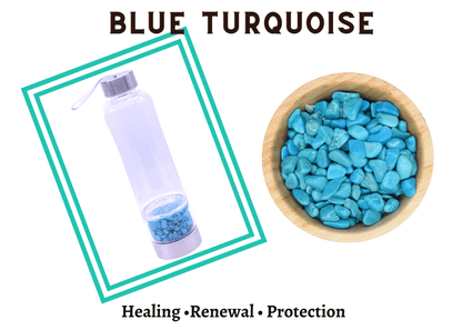 Water Bottle - Healing Energy Crystal Infusing Water/ Beverage Bottle