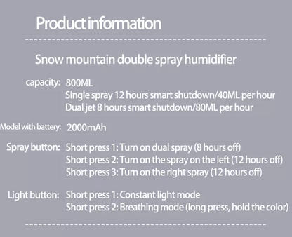 Wireless Portable , USB, Rv, Plant, Room, Office Air Mist Humidifier Diffuser
